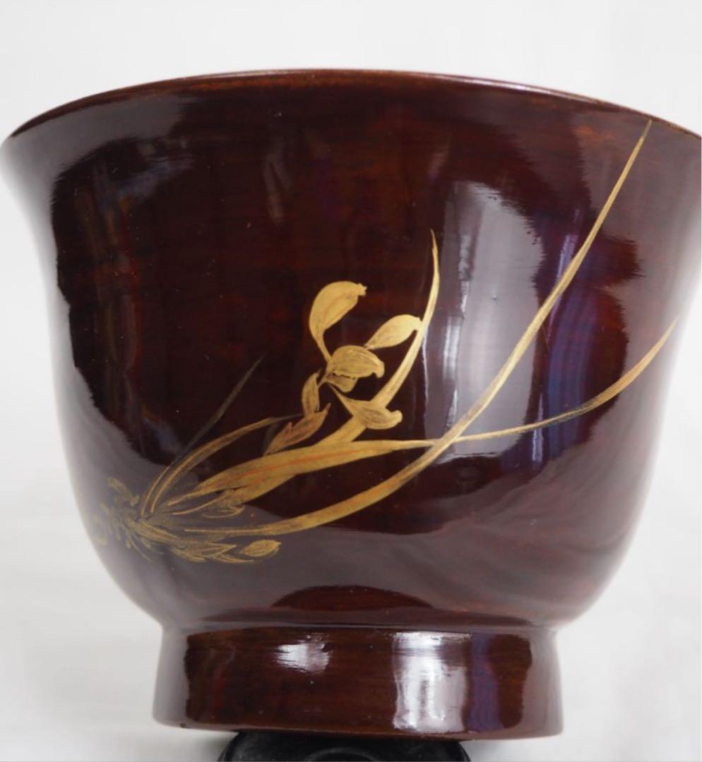 送料無料　江戸～明治時代　豊楽焼　菊紋茶碗　茶道具　本物保証