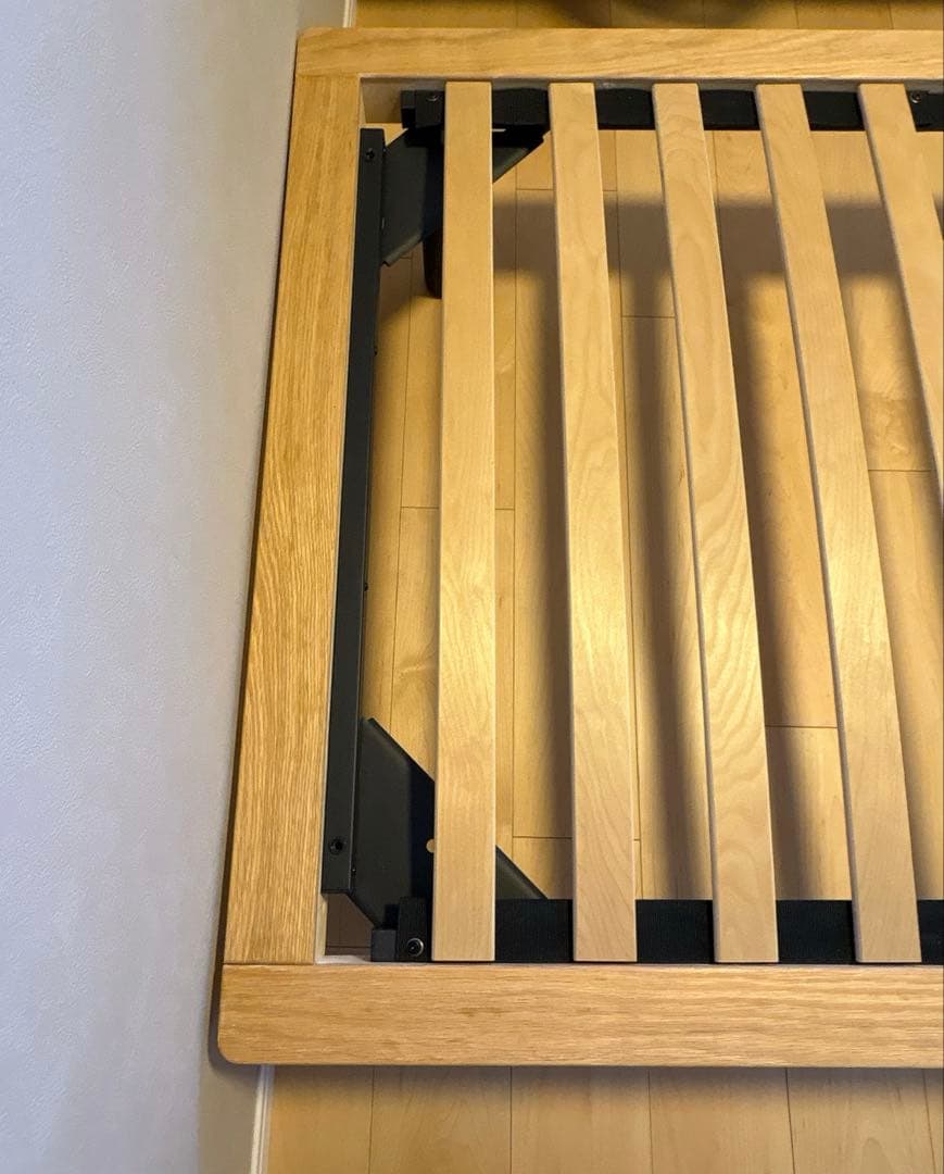 無印良品 木製ベッドフレーム オーク材突板 シングル