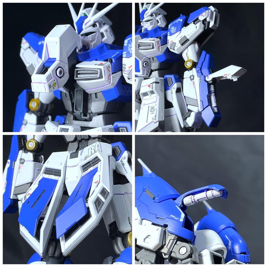 RG Hi-νガンダム＋ハイパー・メガ・バズーカ・ランチャー 全塗装完成品