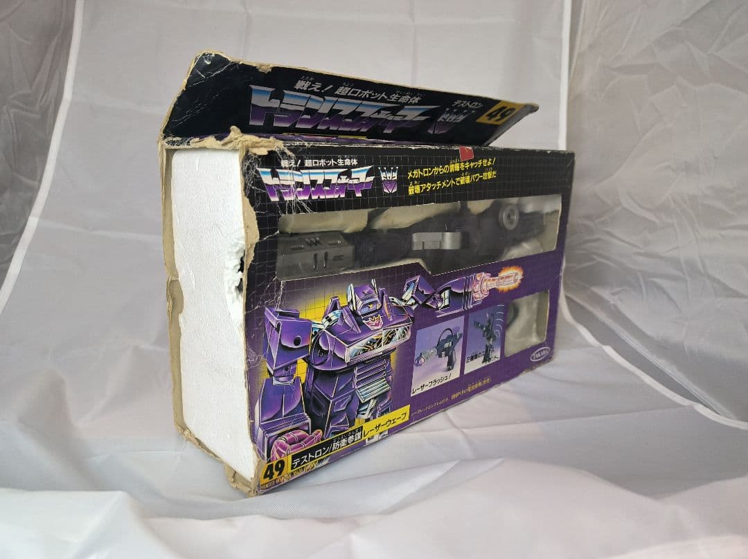 箱付き　トランスフォーマー　49 デストロン/防衛参謀 レーザーウェーブ