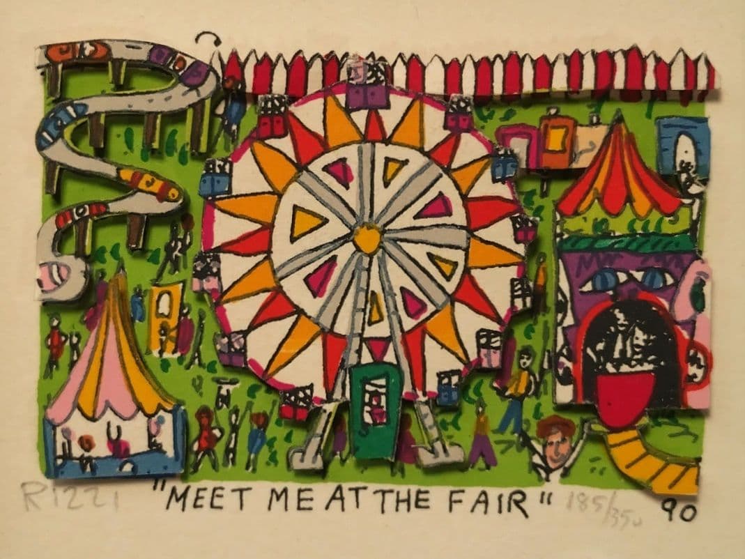 3Dアート ジェームズ・リジィ 立体版画 シルクスクリーン 希少 限定品