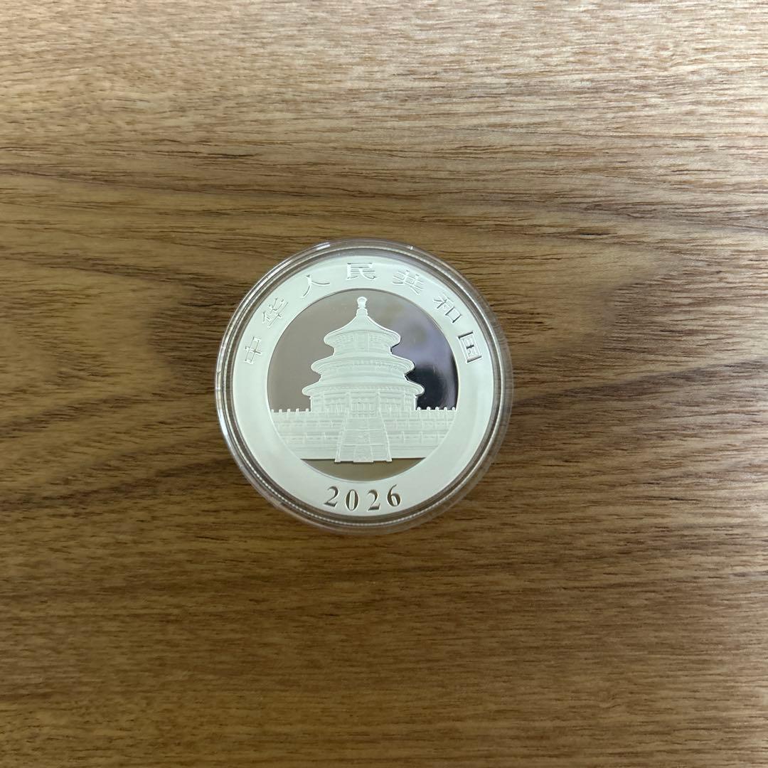 銀　2026 中国　パンダ　30g