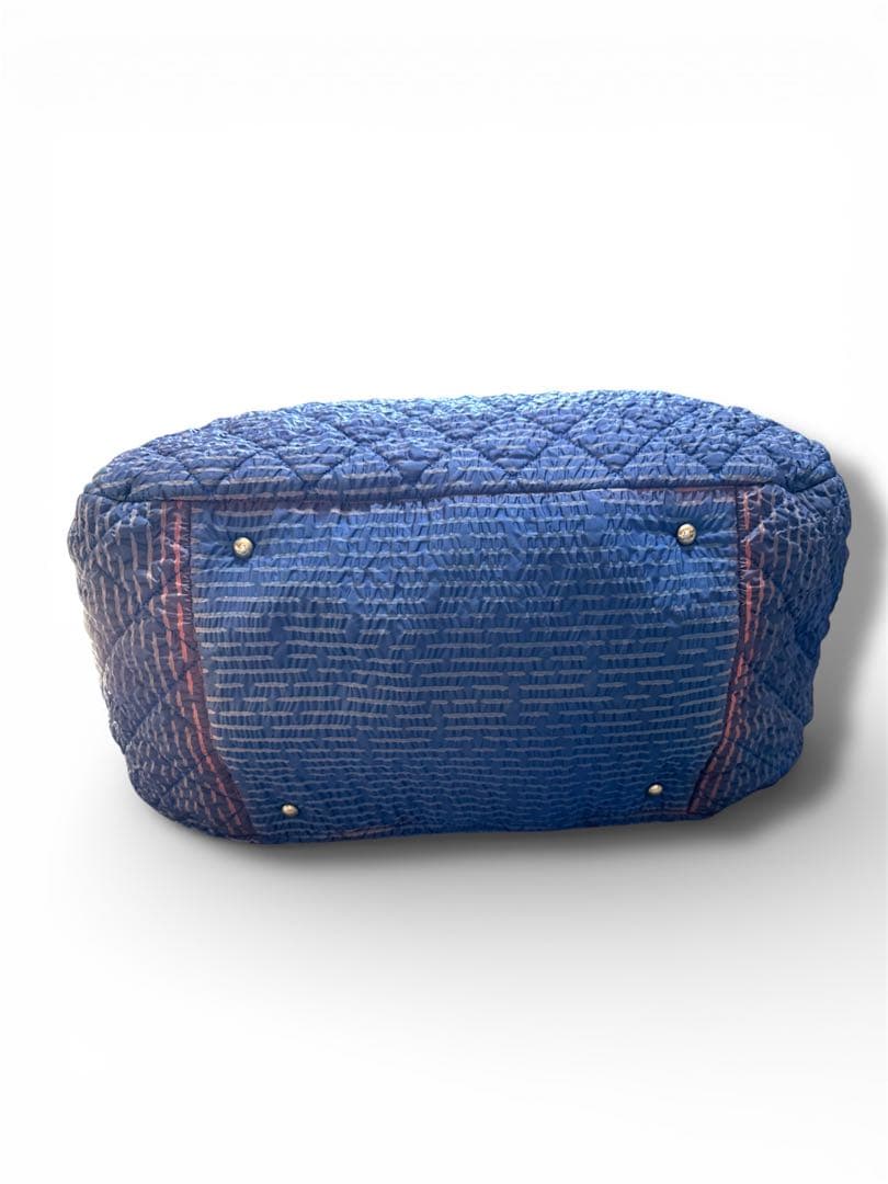 CHANEL パック　ネイビー キルティング ショルダーバッグ　ブルー