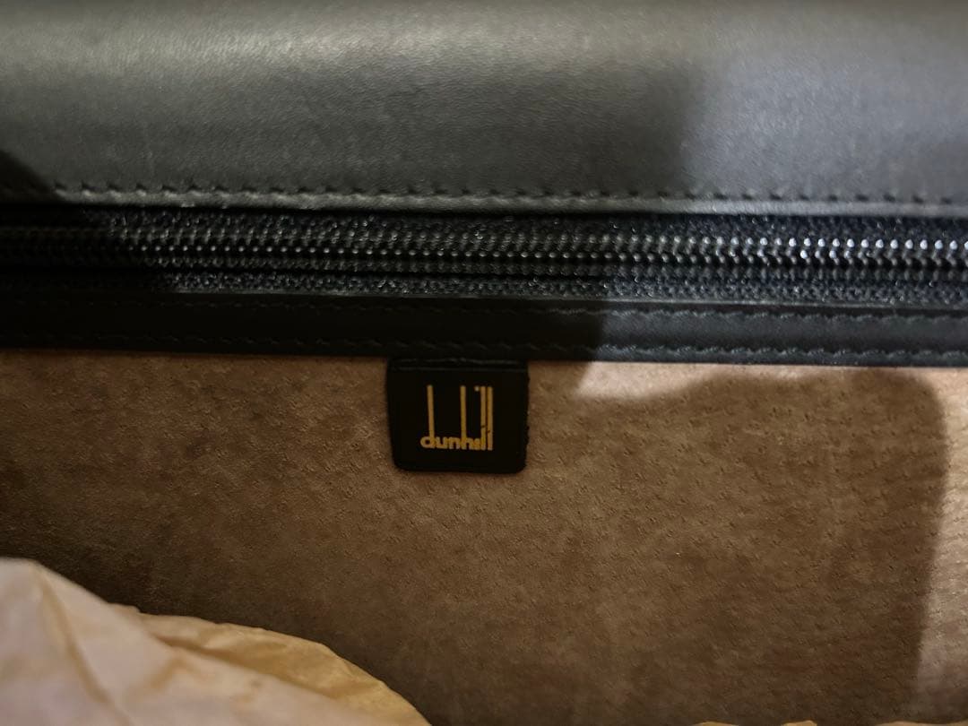 Alfred Dunhill ロック付きクラッチバッグ ブラック