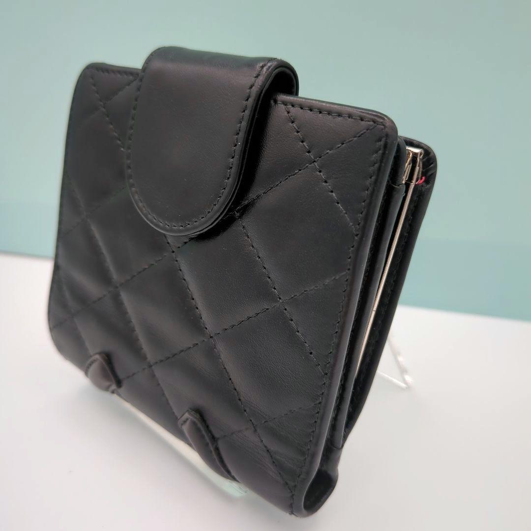 ✨美品✨CHANEL　カンボンライン　三つ折り　 　がま口　コンパクト財布