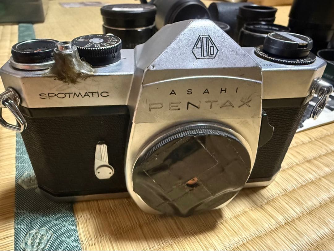 Asahi Pentax spotmatic 本体とレンズ等一式