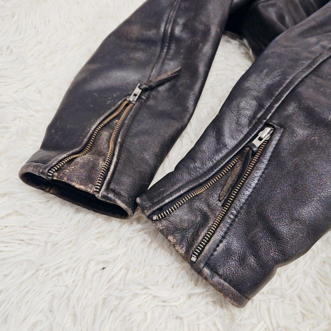 ハーレーダビッドソン レザージャケット 90s シングル 本革 モーターサイクル