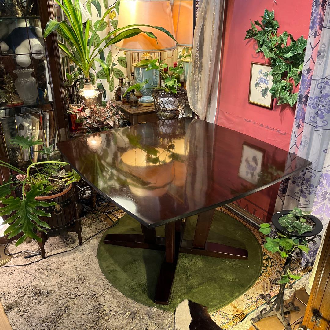 sale 1０５　ラウンドスクウェア　無垢材仕上げ　デザインレッグ