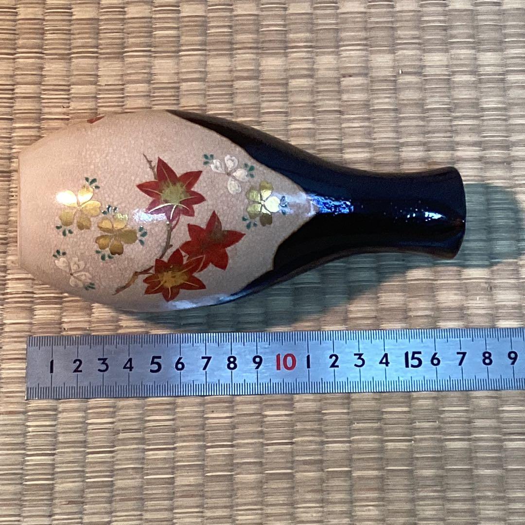 酒瓶　仁清写し雲錦模様　永楽善五郎作