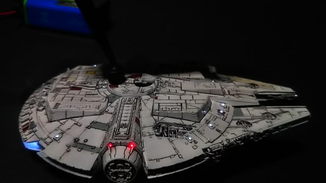 ミレニアムファルコン 電飾改修 完成品 ビークルモデル　1/350　管A3