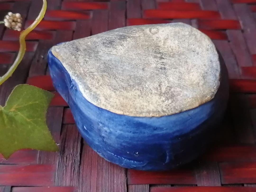 骨董　李朝　鯛型水滴書道具