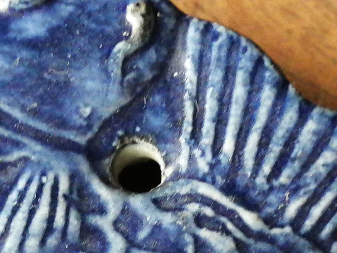 骨董　李朝　鯛型水滴書道具