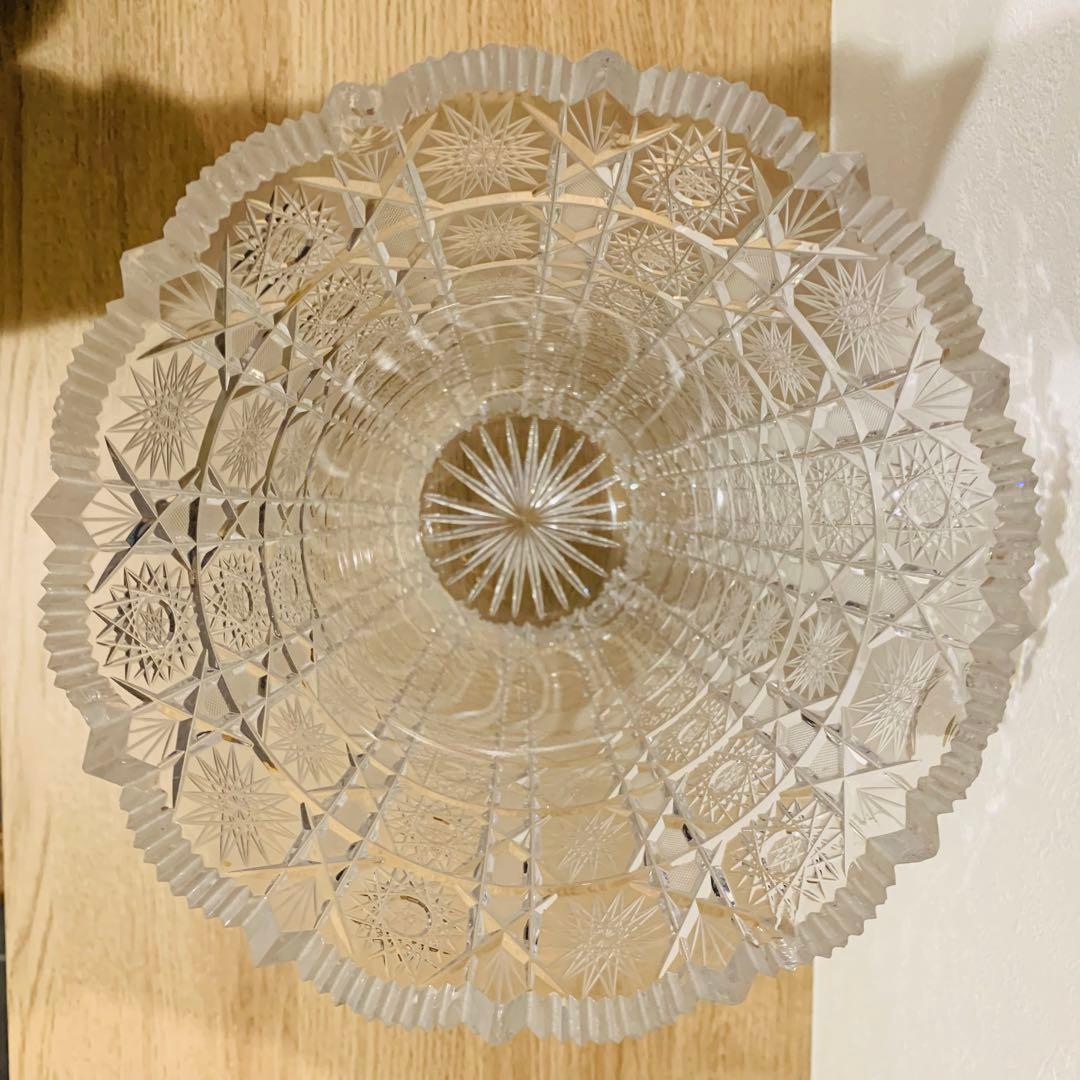 まとめて BOHEMIA ボヘミア 風車紋 花瓶 大型 高さ 30.5cm