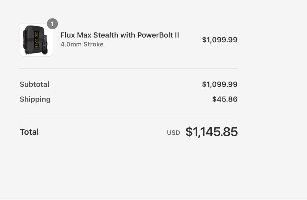 FK irons flux max 4.0ストローク （本体）