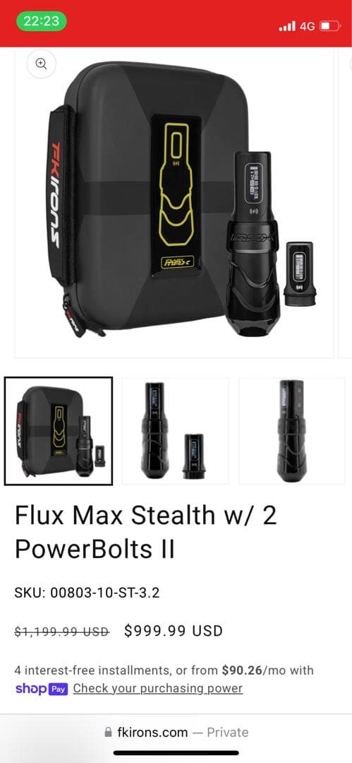 FK irons flux max 4.0ストローク （本体）