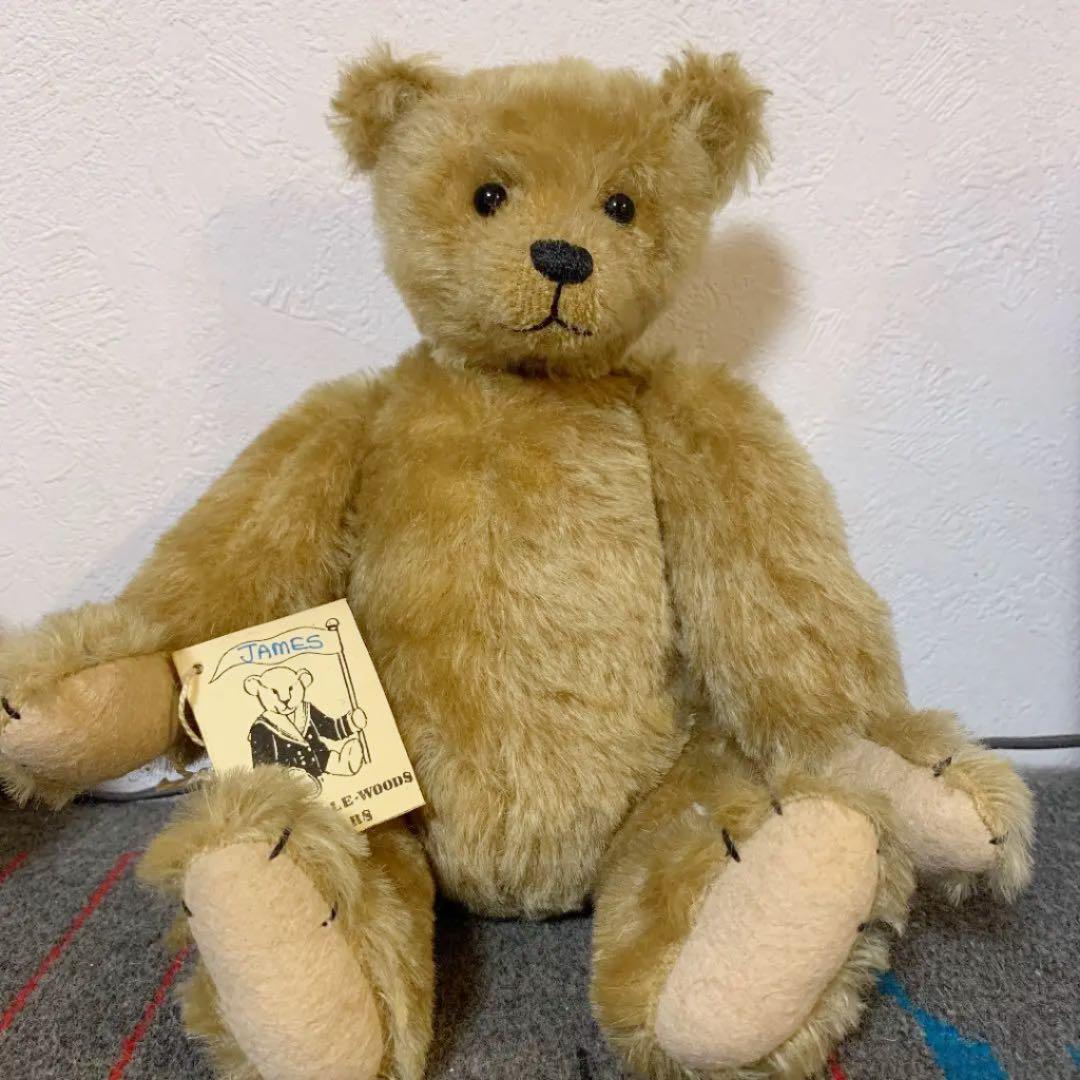 イギリス 作家もの テディベア 1996年製 モヘア