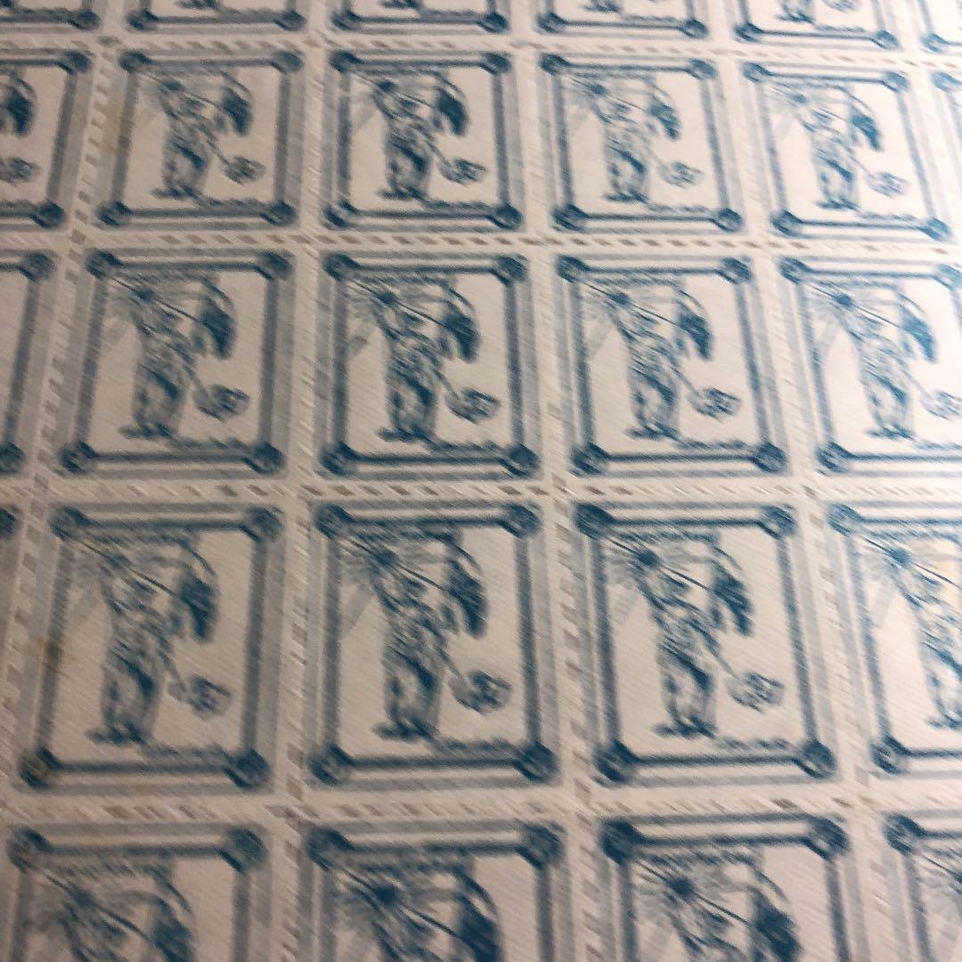 珍品！日本統治先切手 カタログ価格5万円 独立記念「歓喜する農民」ビルマ シート