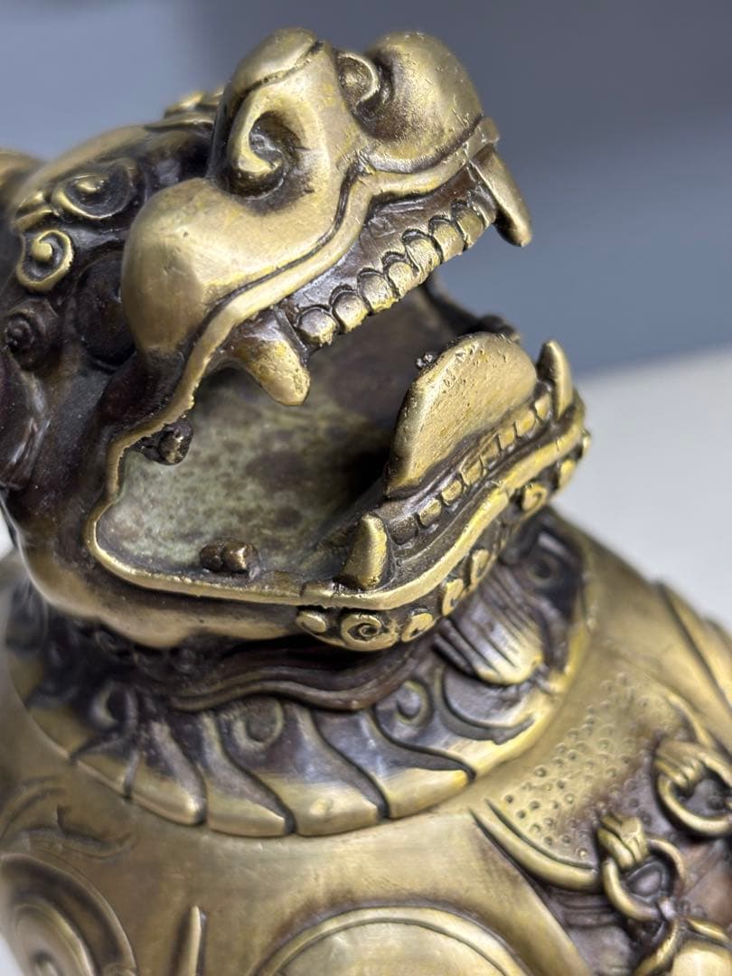 獅子香炉 大清御製 香道具