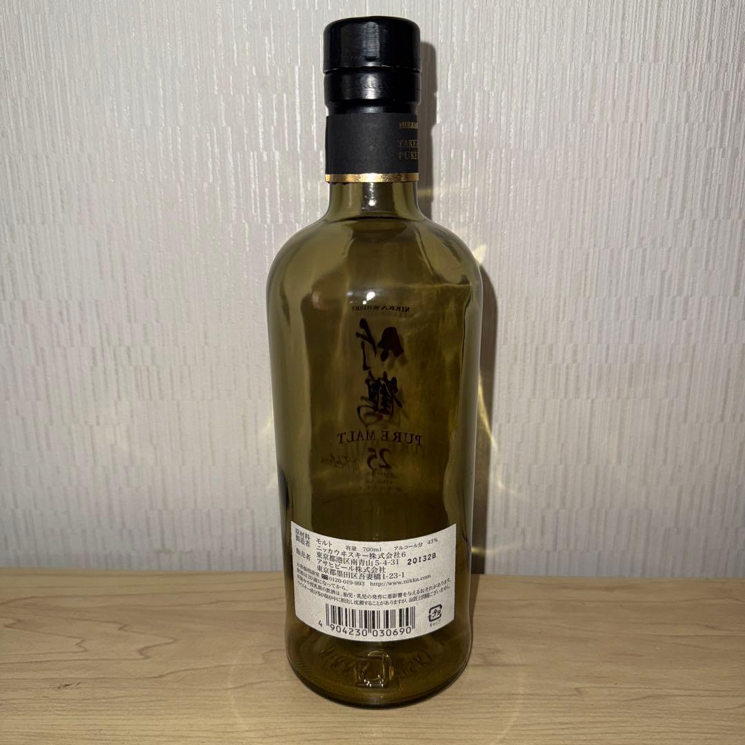 竹鶴25年　空瓶　未洗浄　ダンボール付き　1本