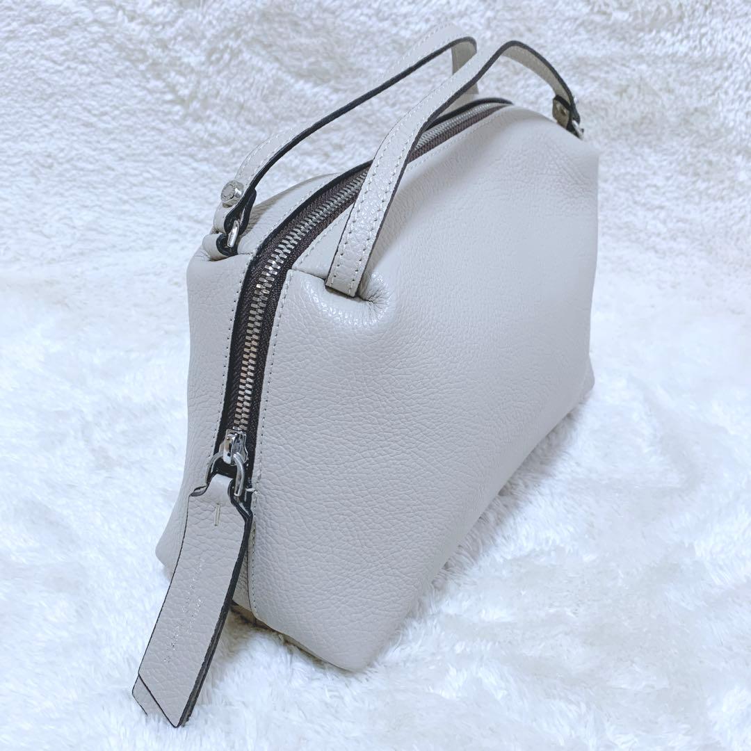 ほぼ未使用♪ジャンニキャリーニ アリファM 2way グレージュ