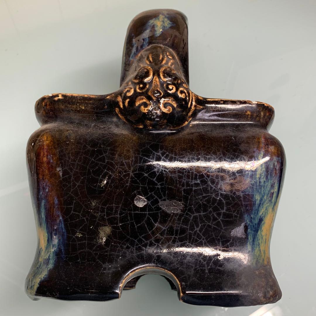 時代物　大型　日本陶器　旧家整理　用途に詳細不明　約1920グラム