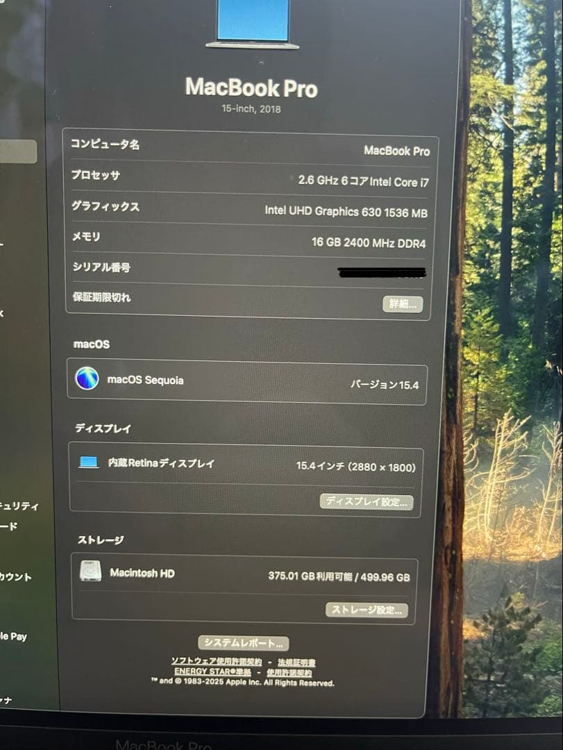 jamaru様 MacBook Pro 2018 15インチ