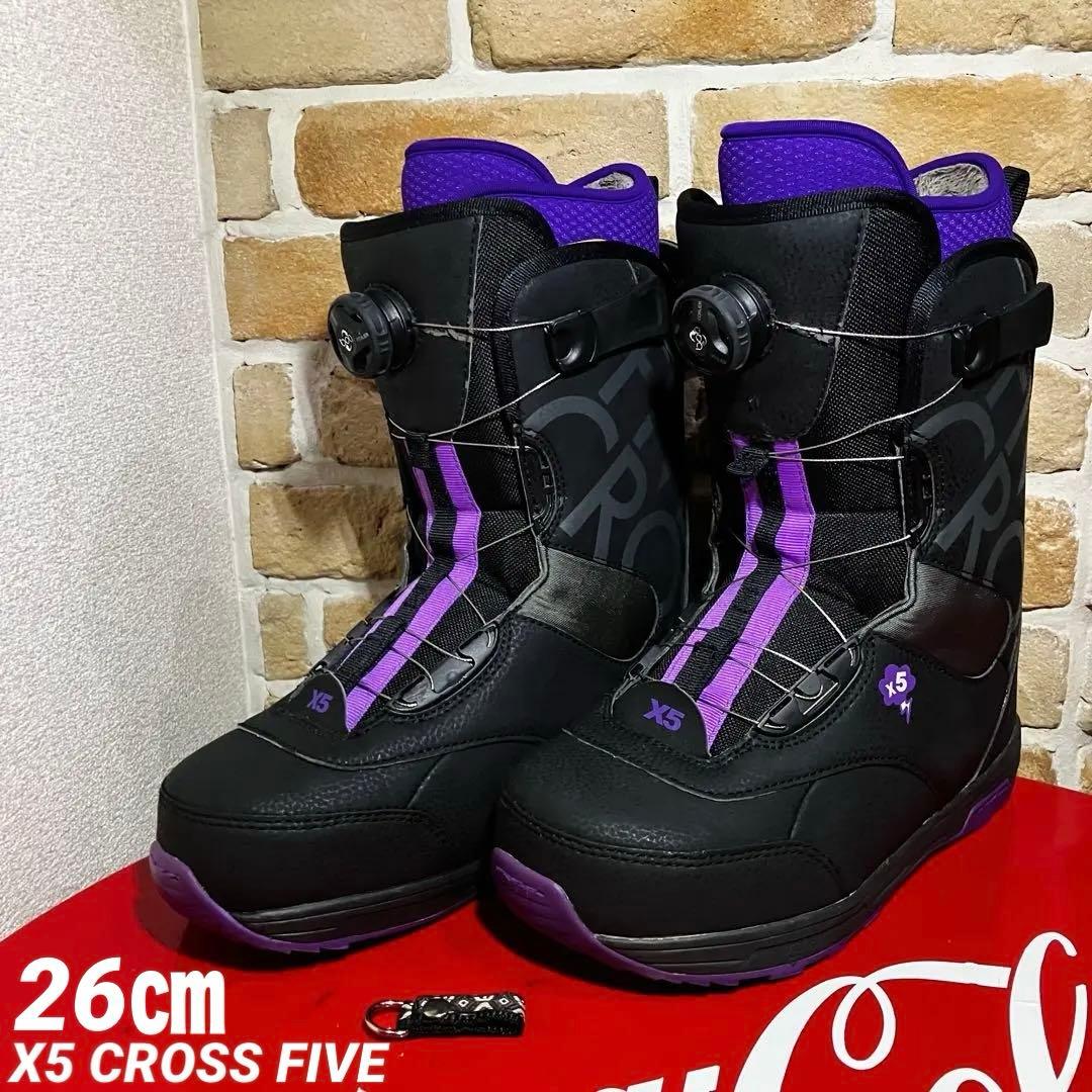 s*e様 1日使用・極美❣️X5 CROSS FIVE スノボブーツ　PX-BO
