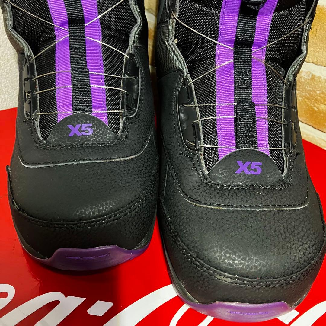 s*e様 1日使用・極美❣️X5 CROSS FIVE スノボブーツ　PX-BO