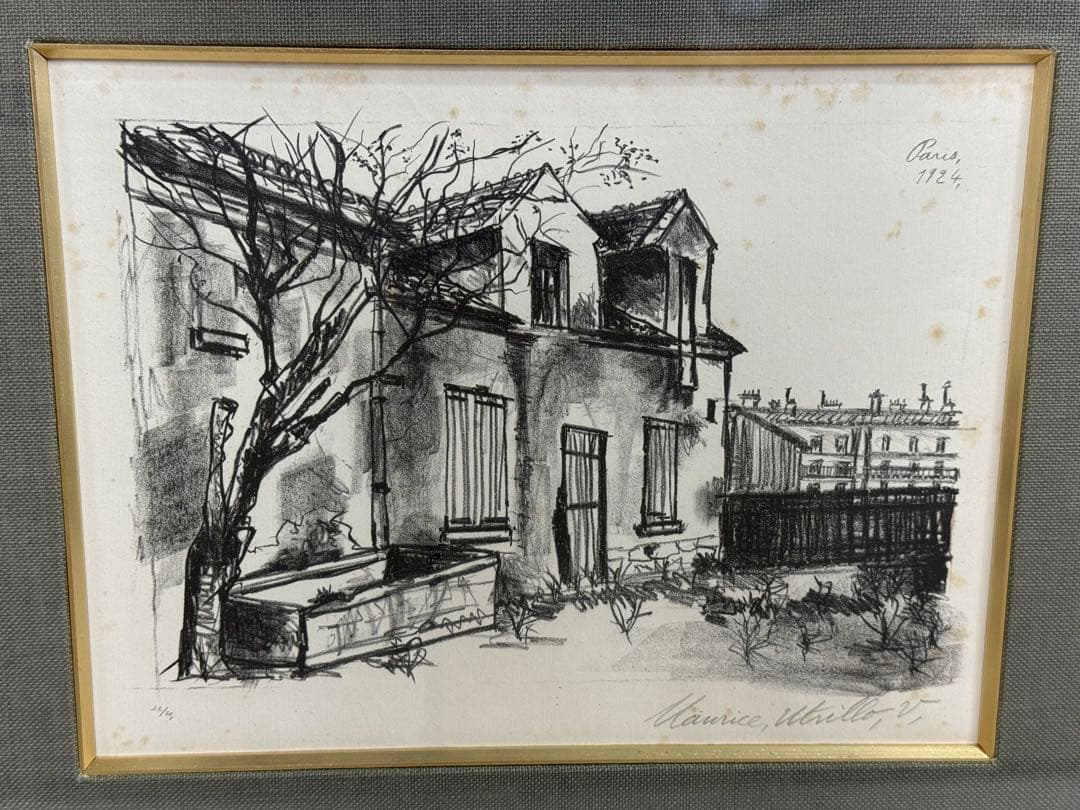 真作 モーリス・ユトリロ デフレーの農園 リトグラフ 22/25