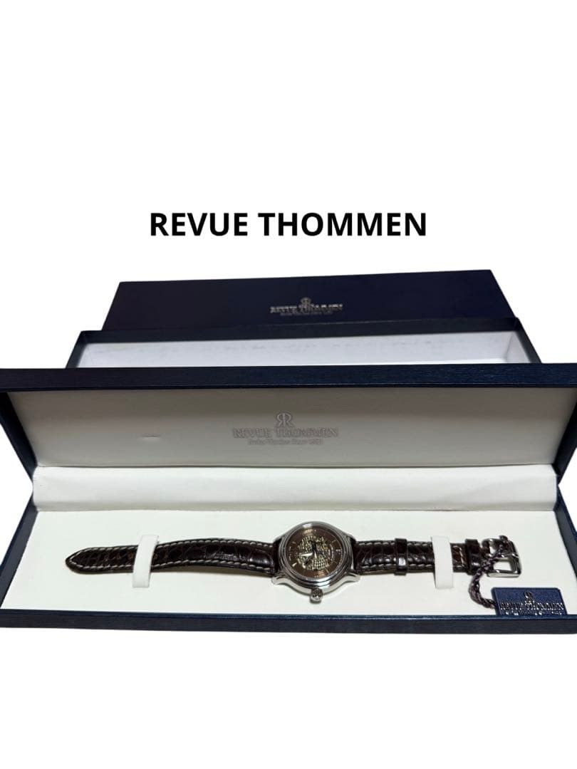 REVUE THOMMEN 両面スケルトン 手巻き腕時計