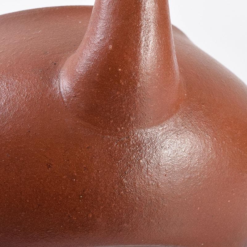 中国　孟臣製　清泉石上流　紫砂　朱泥　急須　茶壷　C　R7871