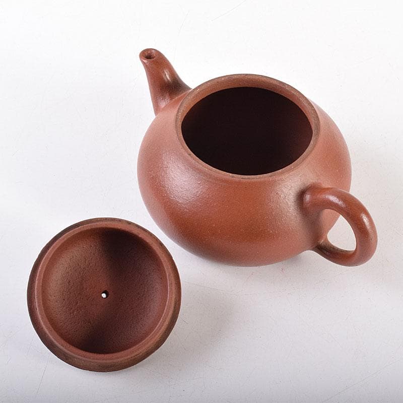 中国　孟臣製　清泉石上流　紫砂　朱泥　急須　茶壷　C　R7871