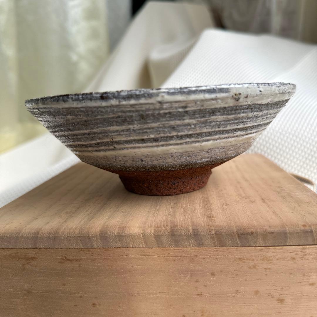 ★ 茶碗　白釉刷毛目　船木研児　★ 茶道具　茶盌
