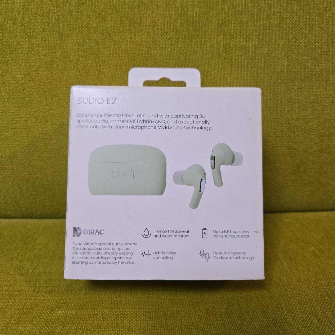 [送料無料]SUDIO E2 ワイヤレスイヤホン ライトグリーン