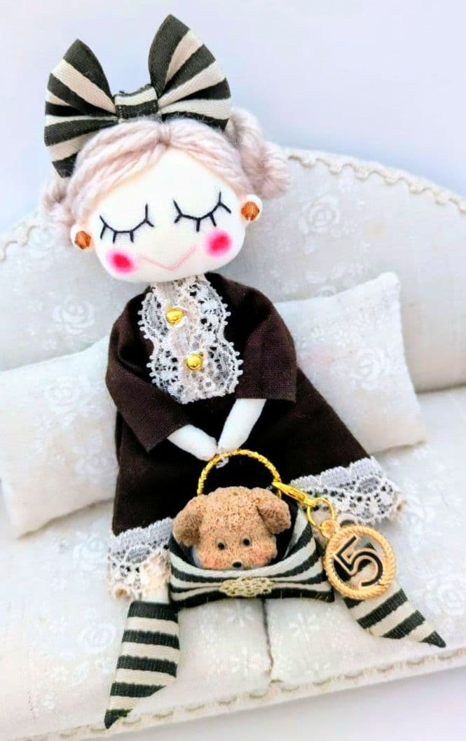 Kyokotan❋ハンドメイド ドールチャーム バッグチャーム お人形