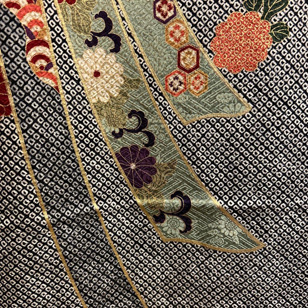 高級振袖(総絞り)御所車柄