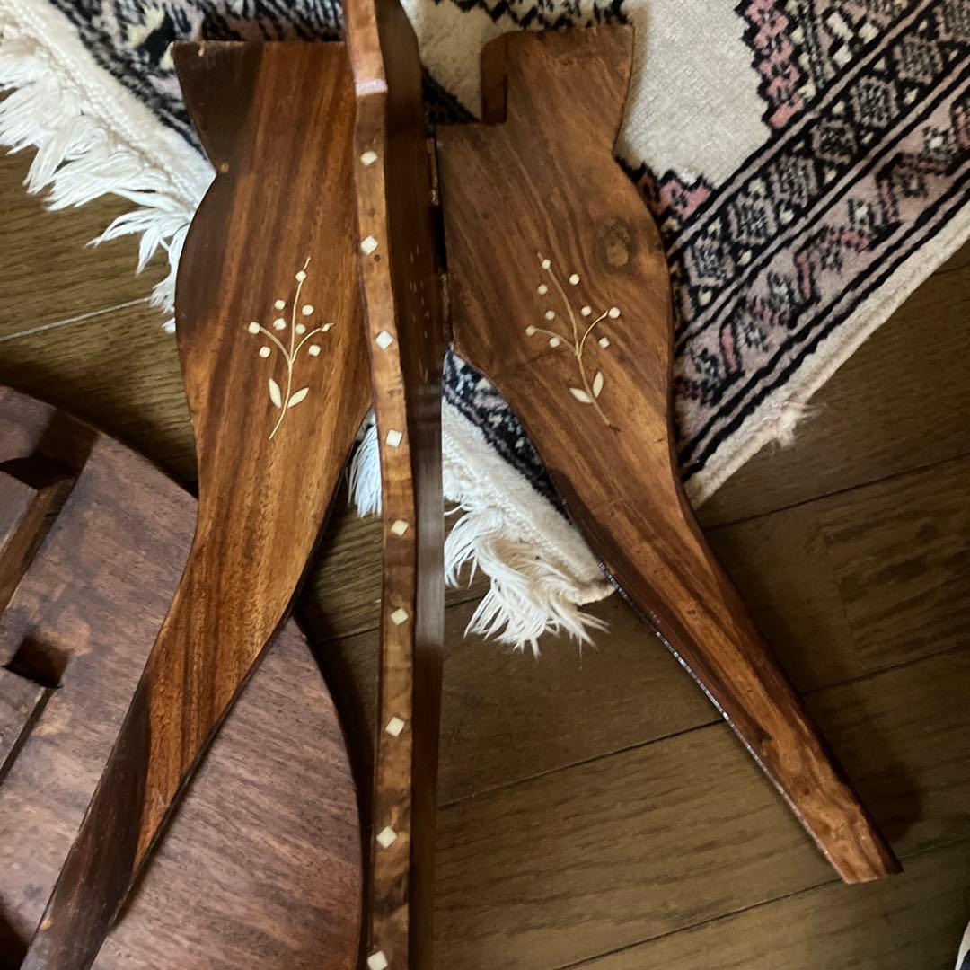 中東で購入した象嵌彫テーブル