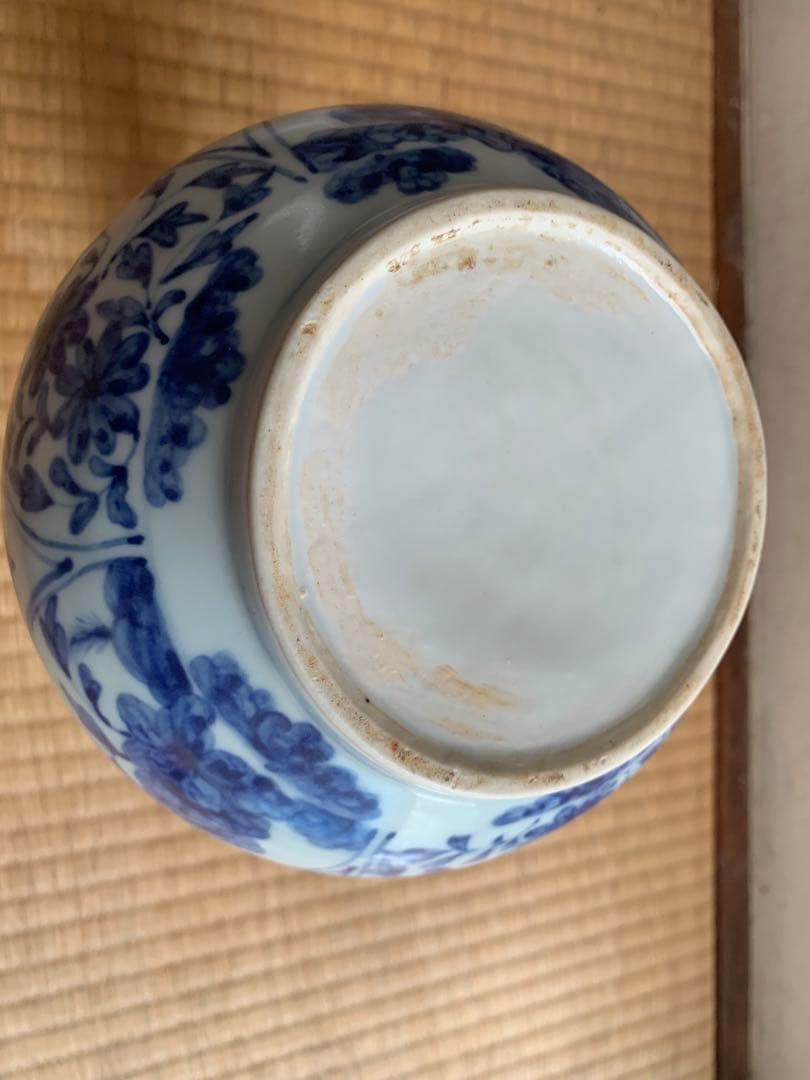 中国清時代染付花瓶(beach)