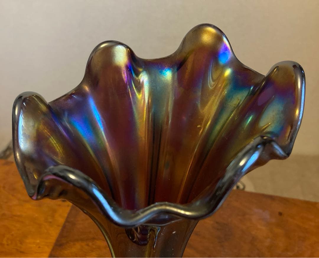 Fenton社 オ-ルドフェントン カーニバル 花瓶 USA