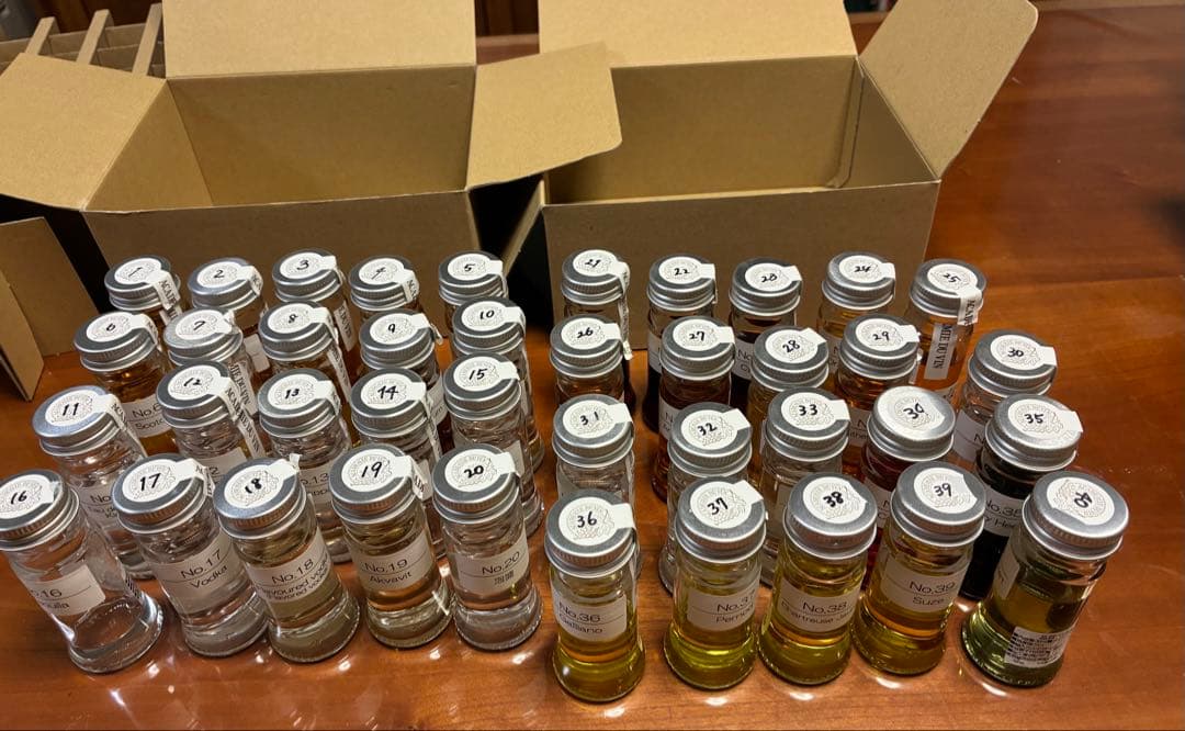 ソムリエ/ワインエキスパート 二次試験対策 ハードリカー 小瓶　40種セット