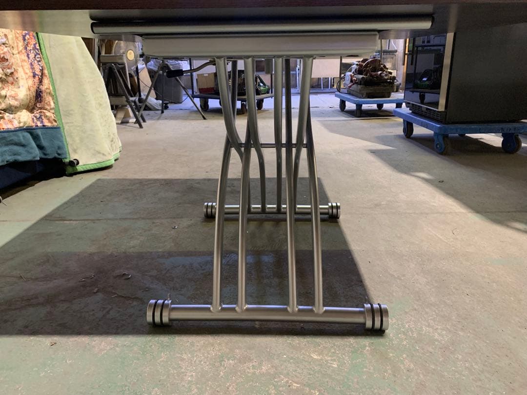 OZZIO サリスカンディ ダイニングテーブル　昇降式テーブル 天板拡張 油圧式