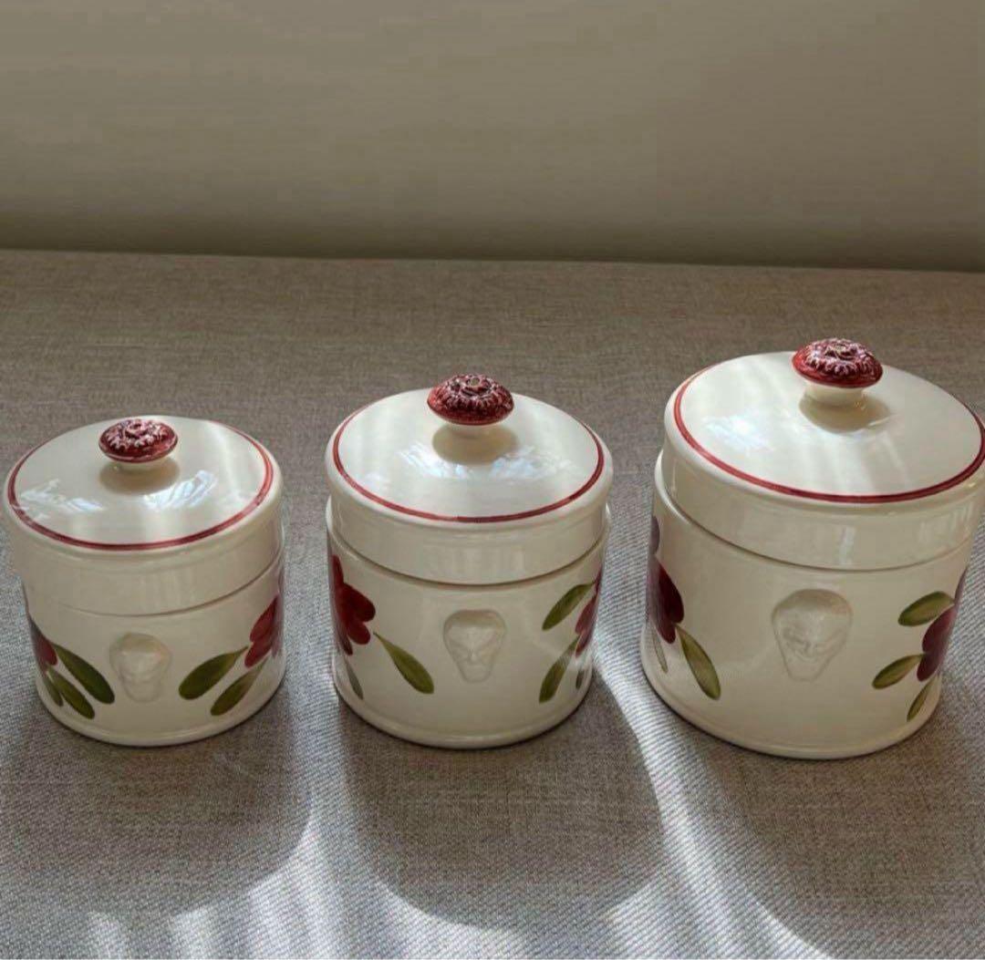 フランス アンティーク サルグミンヌ キャニスター テリーヌポット 5個