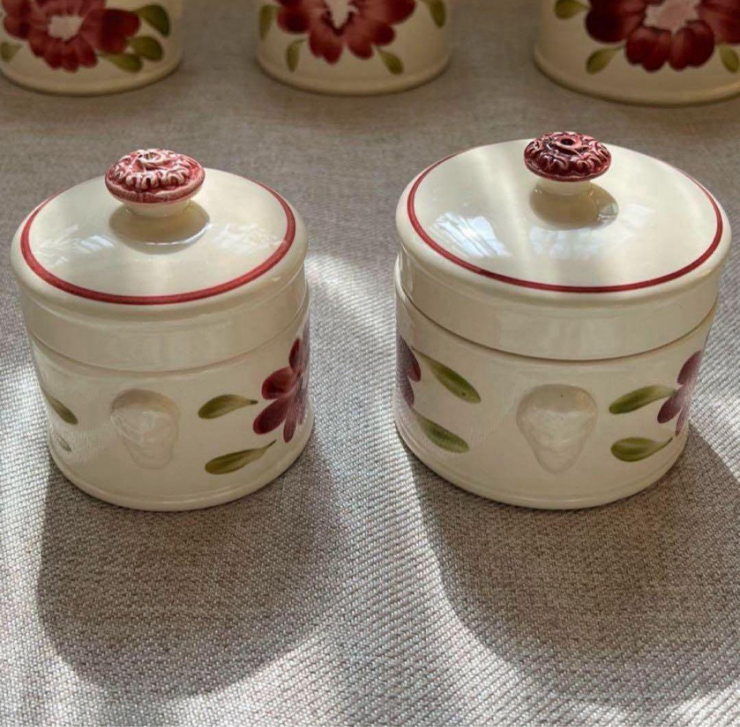 フランス アンティーク サルグミンヌ キャニスター テリーヌポット 5個