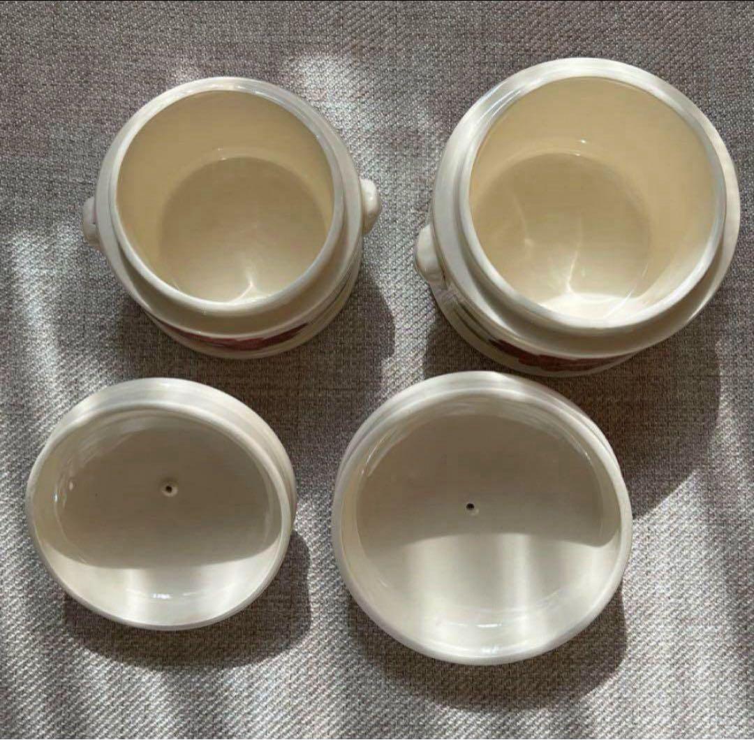 フランス アンティーク サルグミンヌ キャニスター テリーヌポット 5個