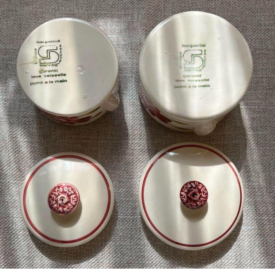 フランス アンティーク サルグミンヌ キャニスター テリーヌポット 5個