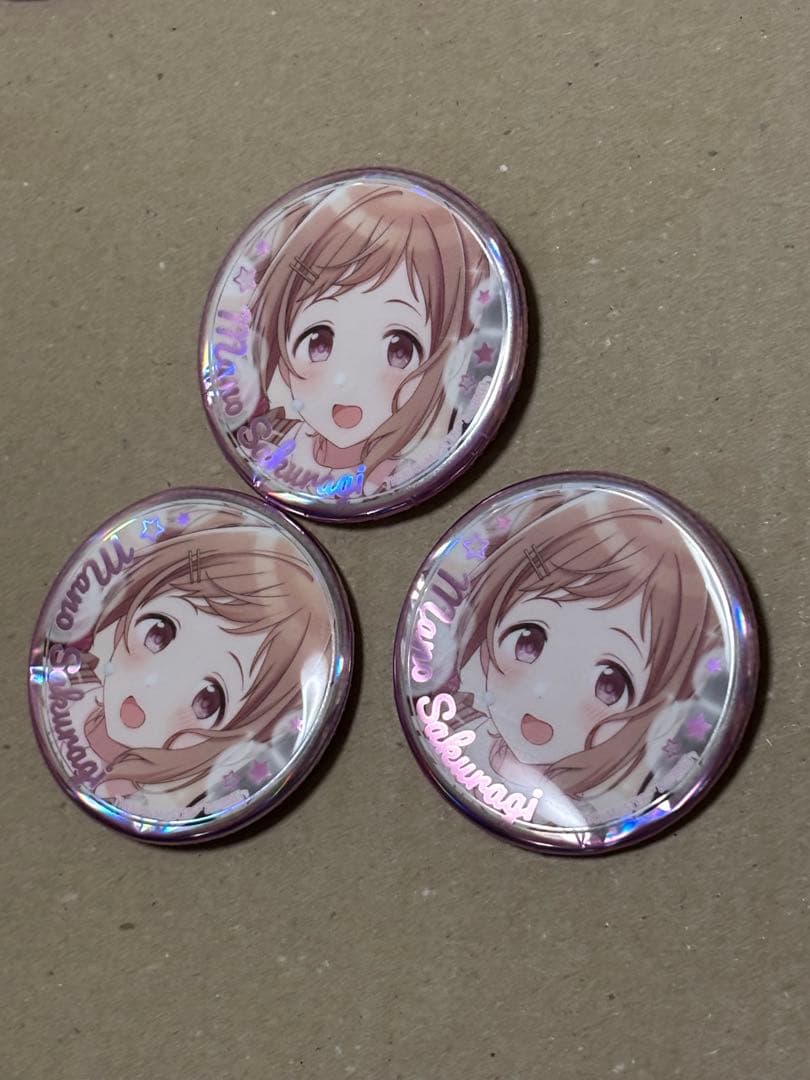 シャニマス　真乃　オーロラ缶バッジ　セット