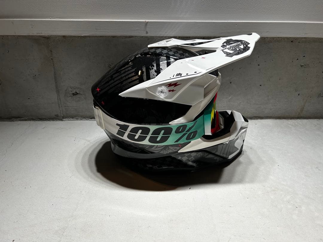 HJCオフロードヘルメット 100%ゴーグルセット