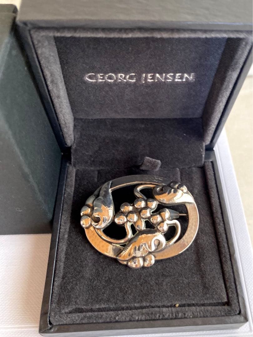 極美品 101 ムーンライト・グレープ SV925ブローチ