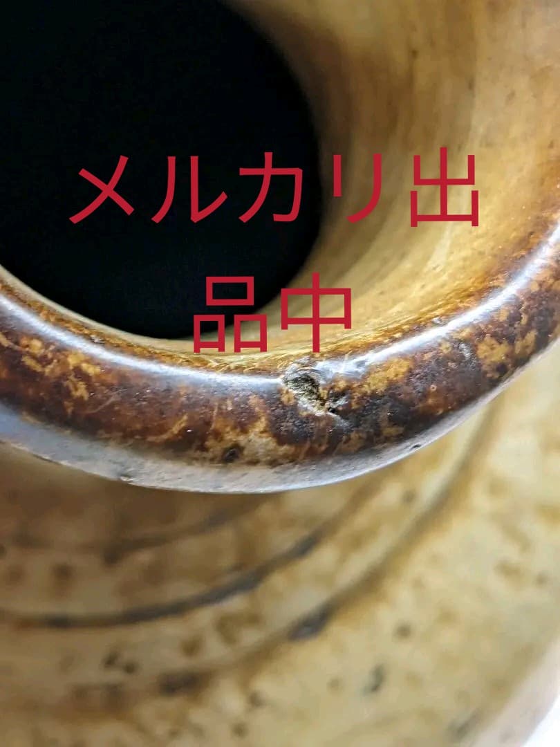 ♦江戸時代 小鹿田焼 飛び鉋 大徳利 瓶 酒器 置物飾り 九州陶磁 古美術骨董品