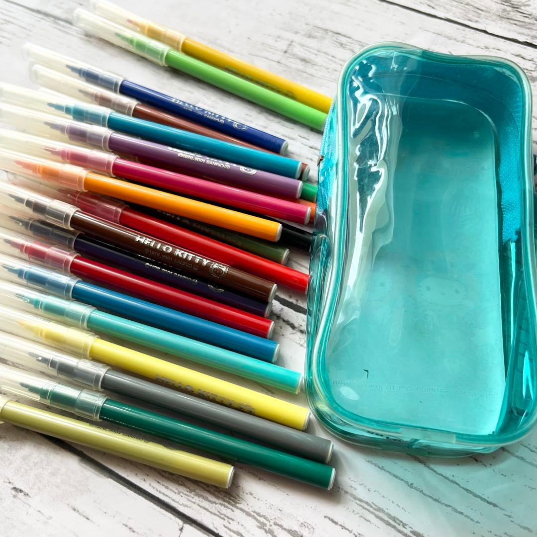 希少✧︎ハローキティ 沖縄限定 カラーペン23本セット